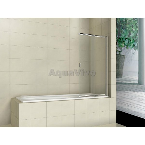 Шторка на ванну Good Door Screen SL-100-C-CH 100x140, стекло прозрачное, профиль хром