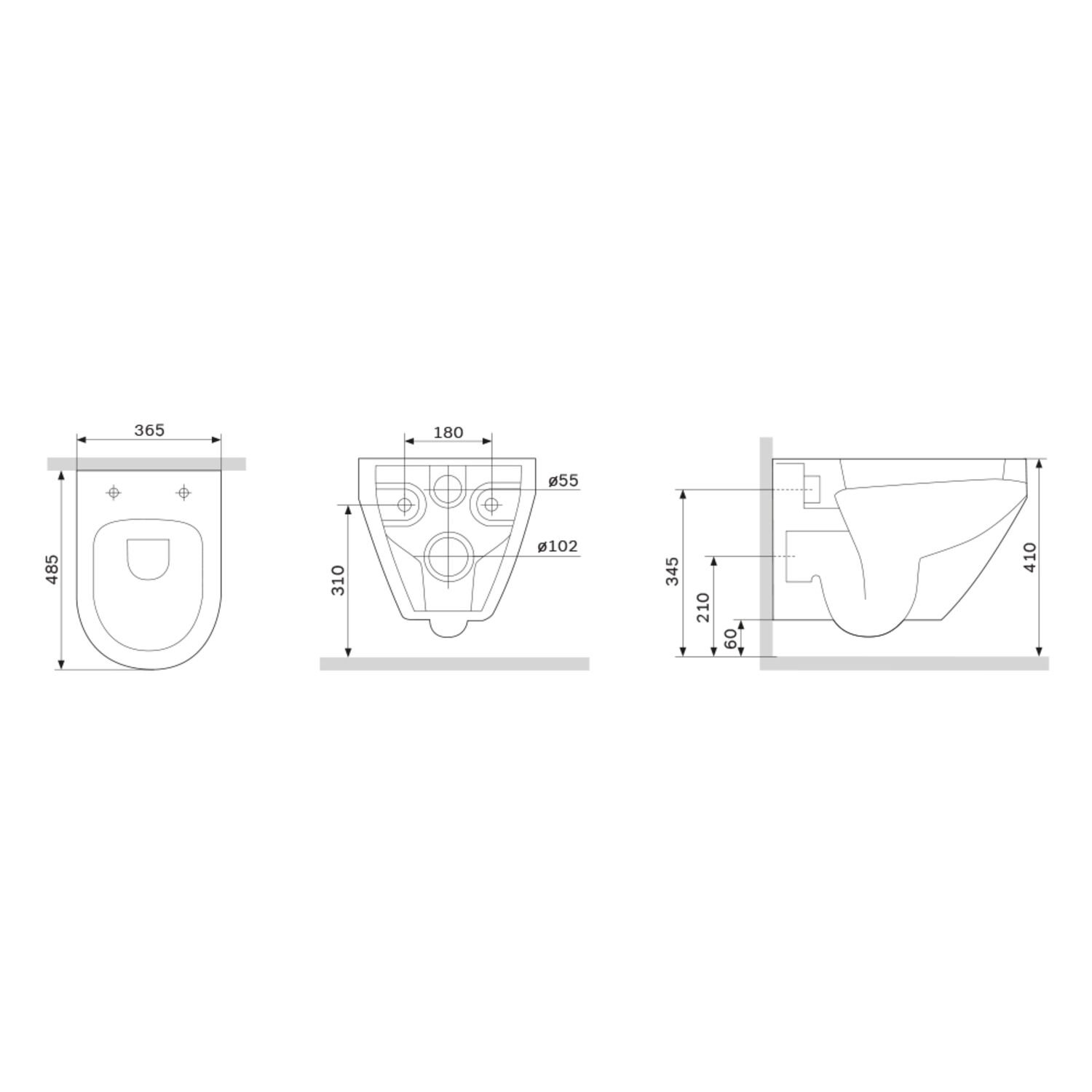 Унитаз AM.PM Spirit 2.0 FlashClean C701700MWSC подвесной, безободковый, с сиденьем микролифт, цвет белый матовый