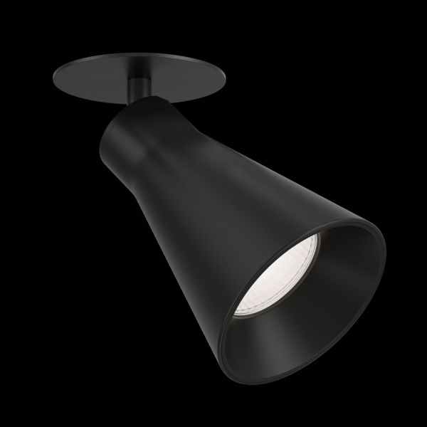 Встраиваемый светильник Maytoni Technical Virar C059CL-01B, арматура черная, плафон металл черный