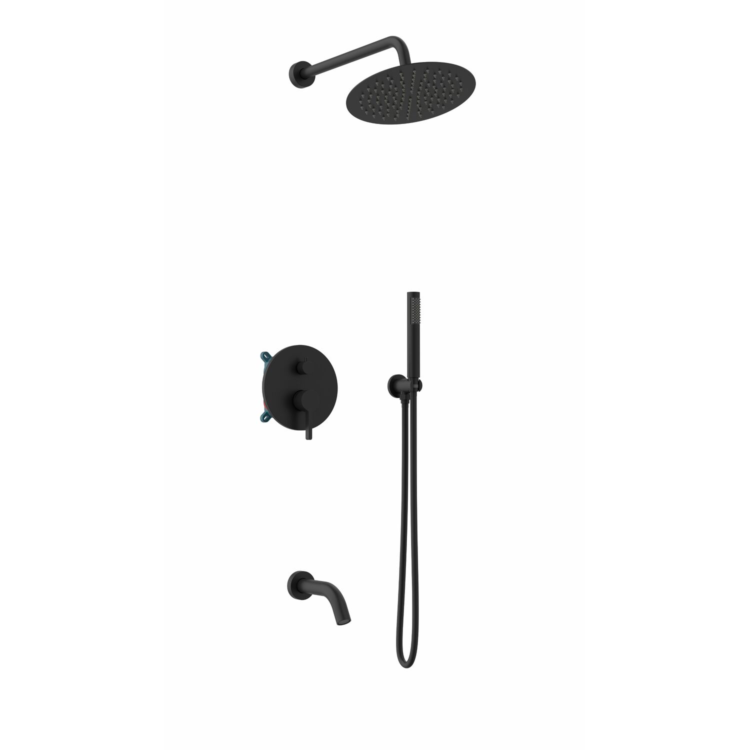 Душевой комплект Vincea Villa VSFW-1VL3MB, встраиваемый, цвет черный