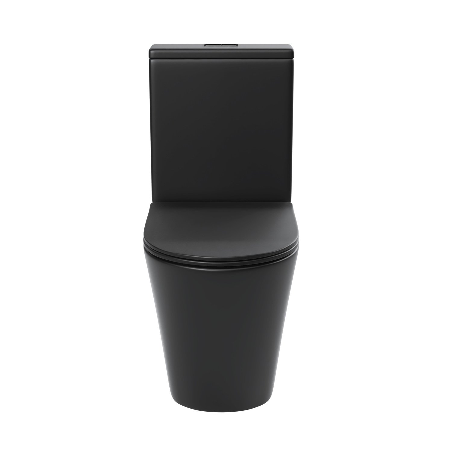 Унитаз Grossman GR-4458 BMS напольный, безободковый, с сиденьем микролифт, цвет черный матовый - фото 1