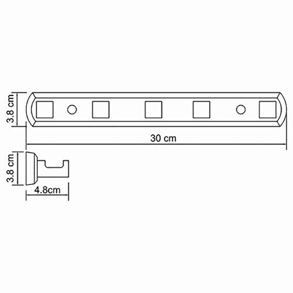 Крючки WasserKRAFT Lippe K-6575, 5-местный, цвет хром - фото 1