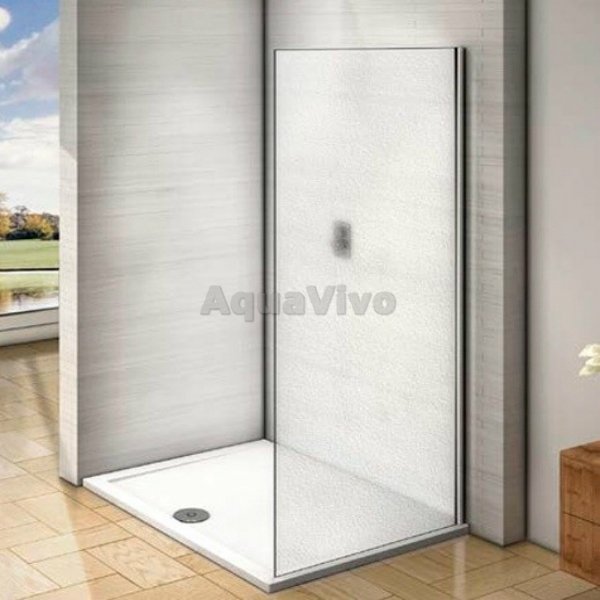 Боковая стенка Good Door Infinity SP-90-G-CH 90, стекло грейп, профиль хром