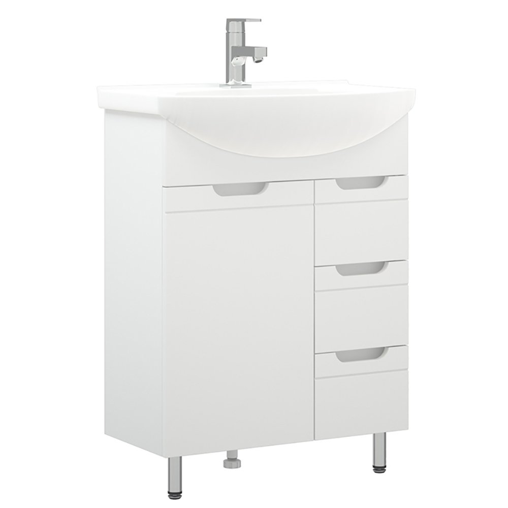 Тумба под раковину Corozo Лея 65 Z3, цвет белый - фото 1