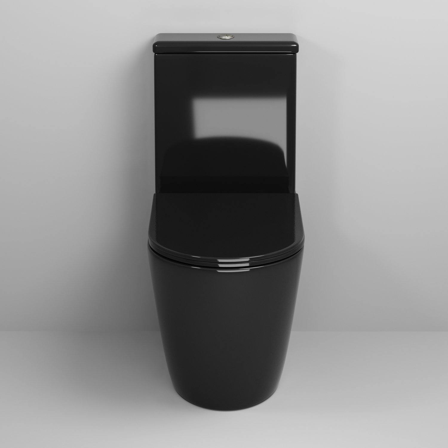 Унитаз Grossman Color GR-4480 BS напольный, безободковый, с сиденьем микролифт, цвет черный - фото 1