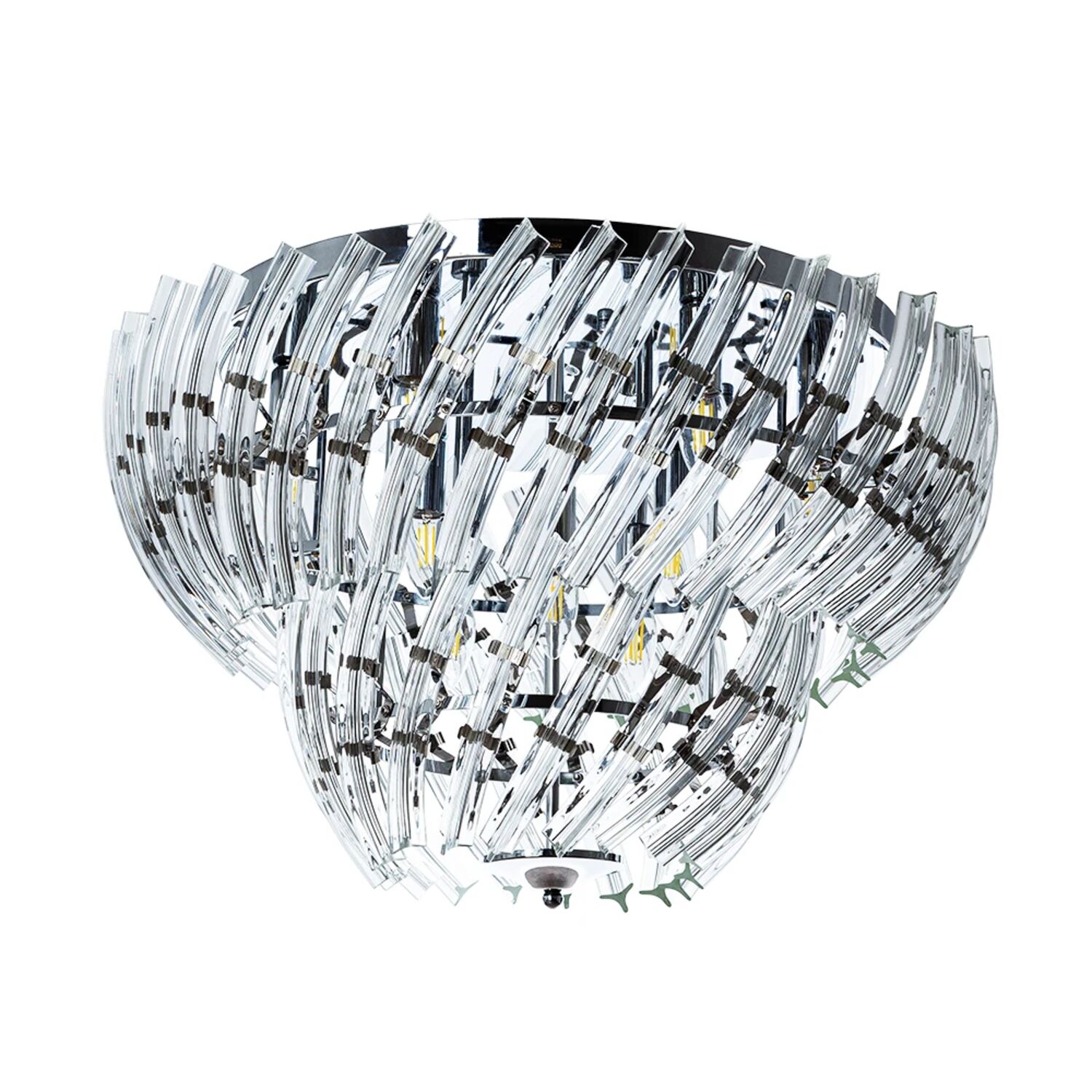 Потолочная люстра Arte Lamp Ella A1054PL-9CC, арматура хром, плафон стекло прозрачное