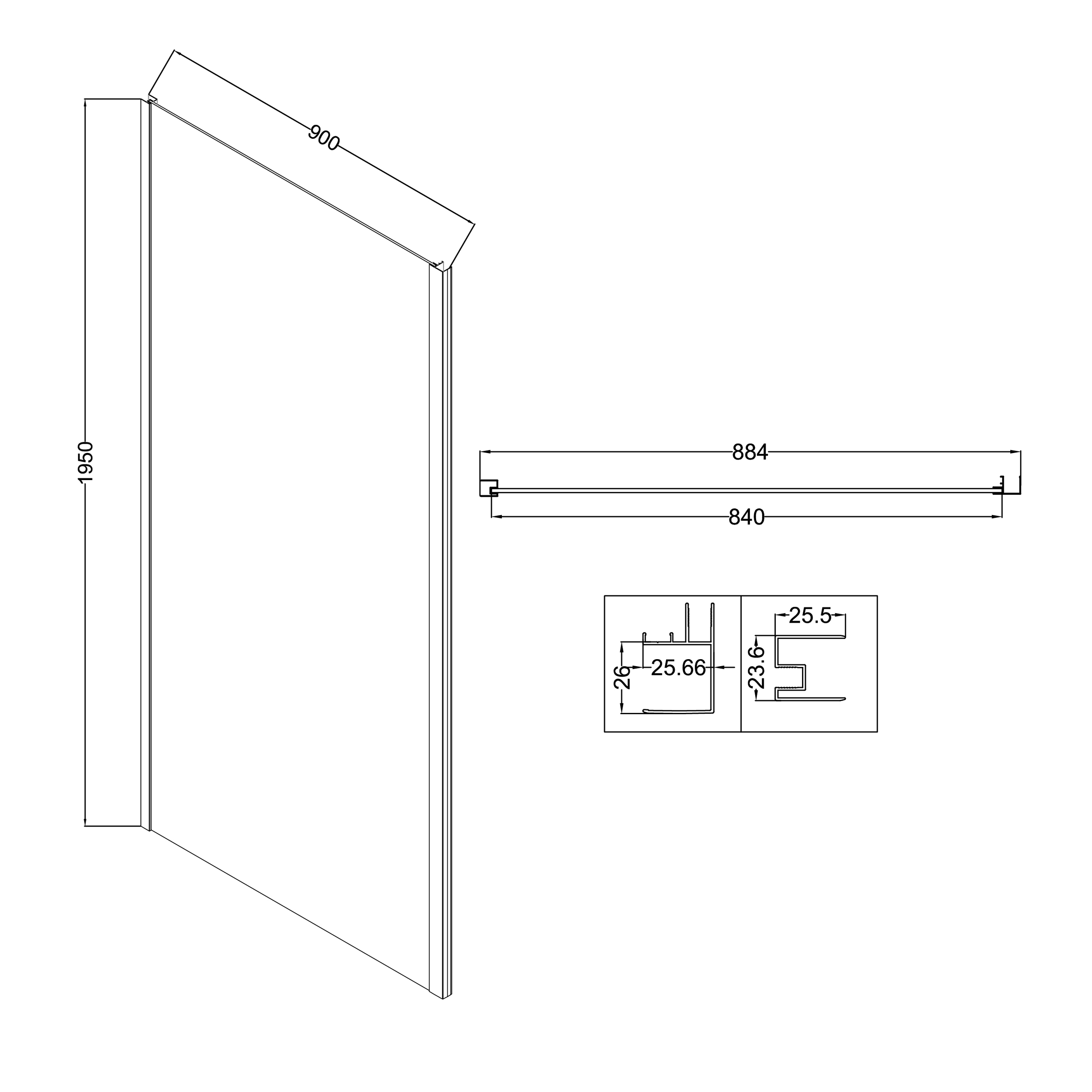 Душевой уголок Niagara Nova NG-66-11A-A90-34 110x90, стекло прозрачное, профиль хром
