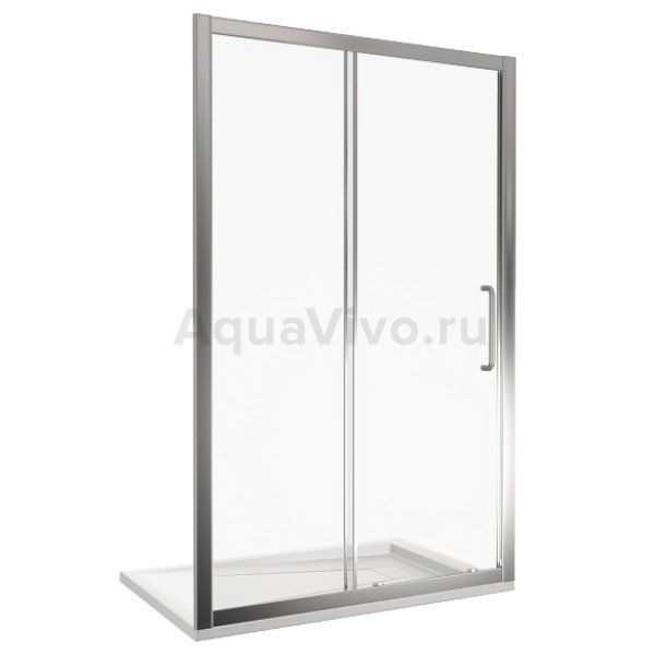 Душевая дверь Good Door Neo WTW-140-C-CH 140х185, стекло прозрачное, профиль хром