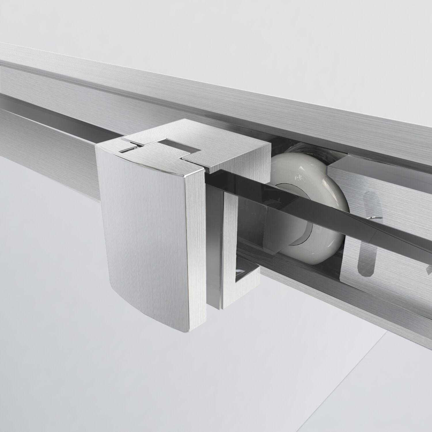 Душевая дверь Vincea Garda VDS-1G 120x190, стекло прозрачное, профиль брашированный никель - фото 1