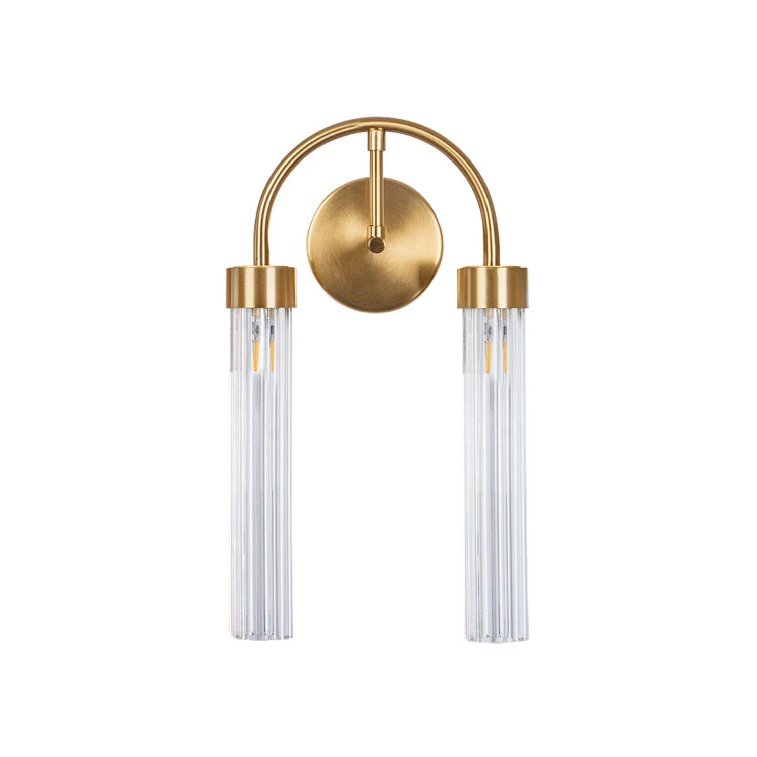 Бра Arte Lamp Borgia A4088AP-2AB, арматура античная бронза, плафон стекло прозрачное