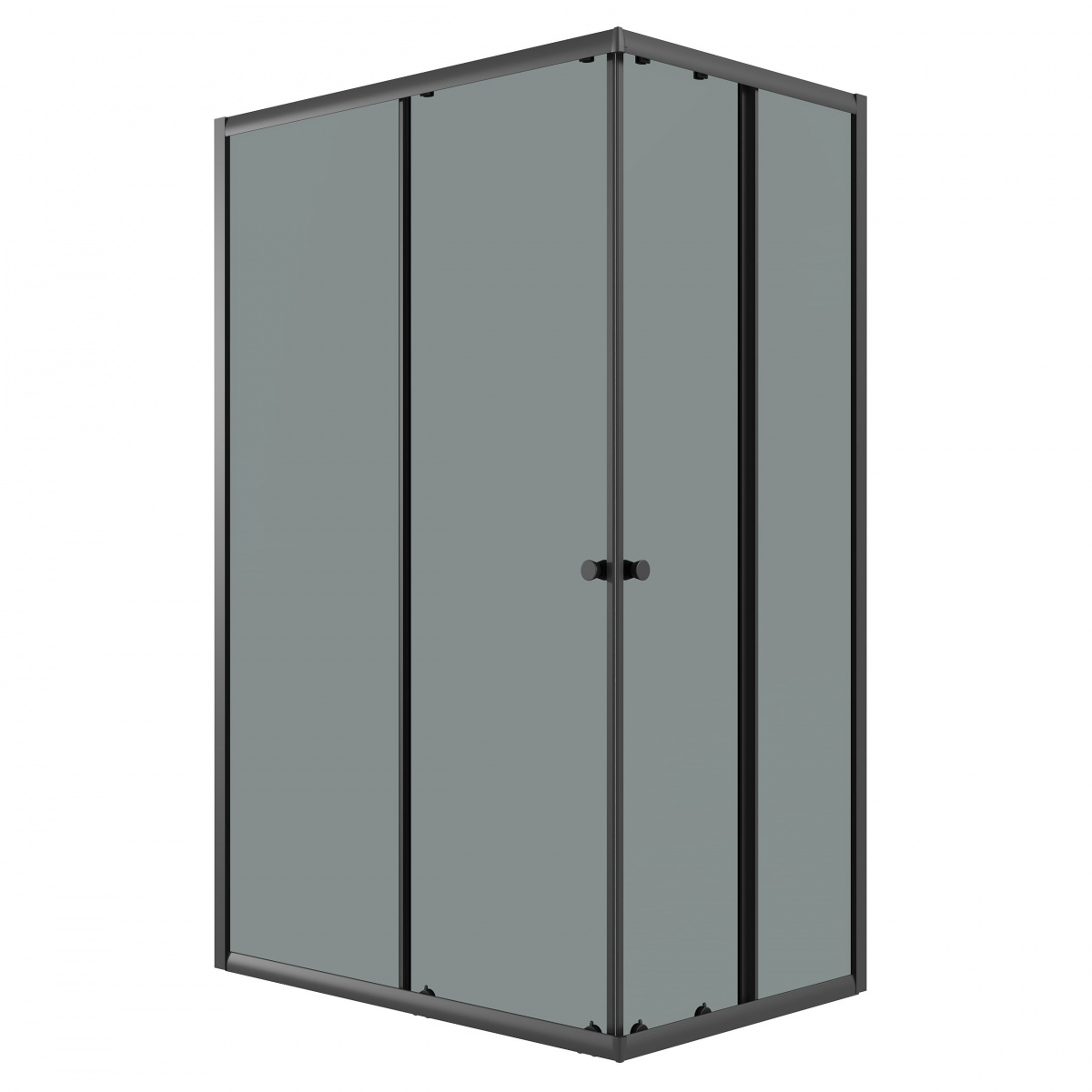 Душевой уголок Niagara Eco NG-1012-14QT 120х80, стекло тонированное, профиль черный матовый - фото 1