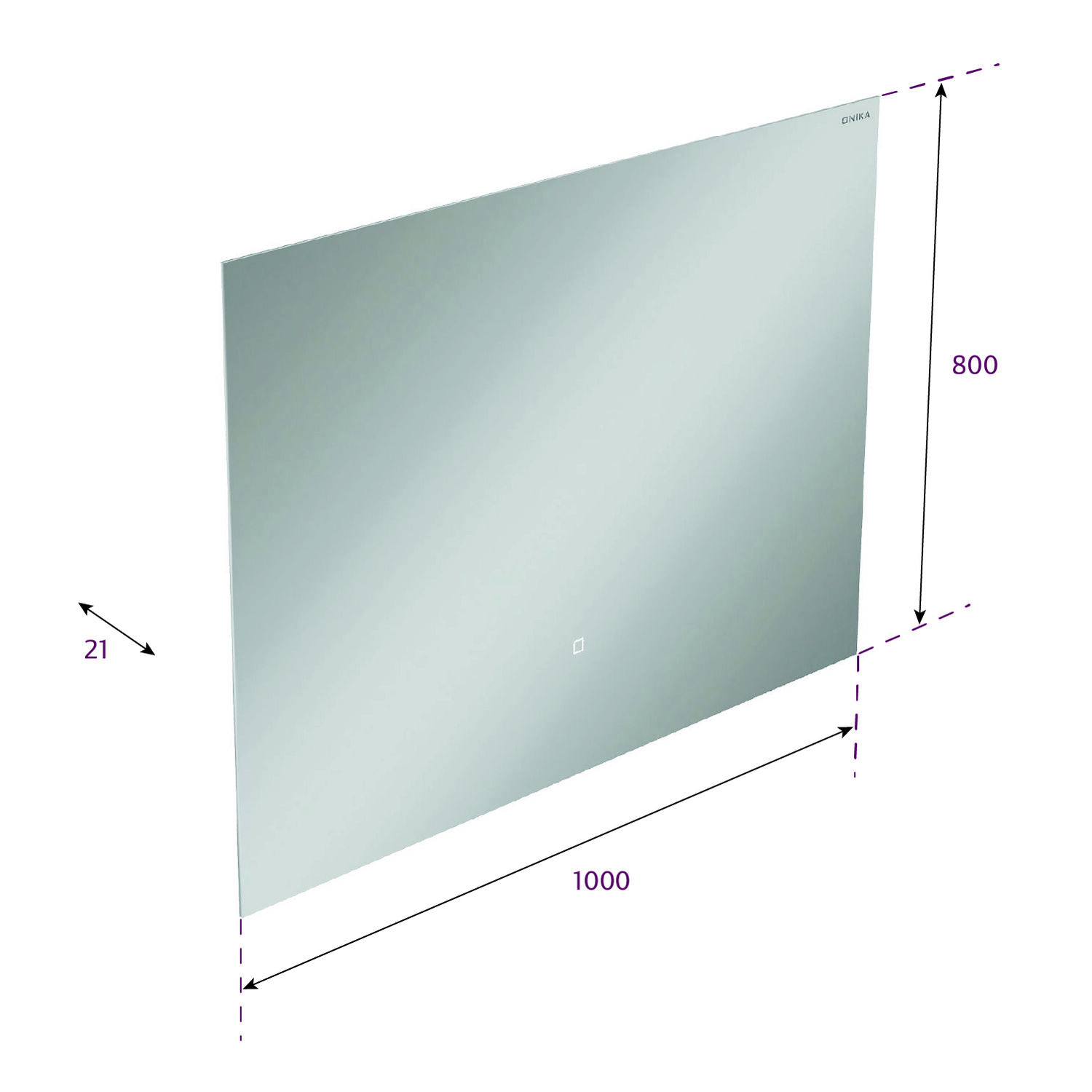 Мебель для ванной Оника Милтон Нова 120, с тумбой 58 см, с дверцами, цвет серый / дуб сонома