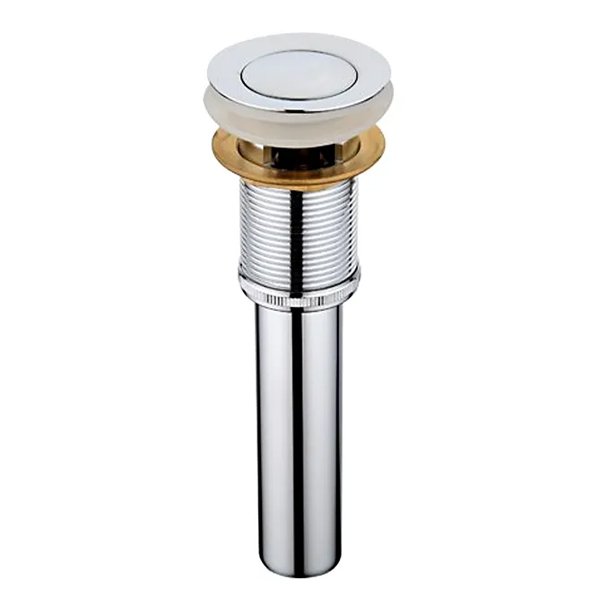 Донный клапан Frap F66-2 для раковины, Click-clack, цвет хром