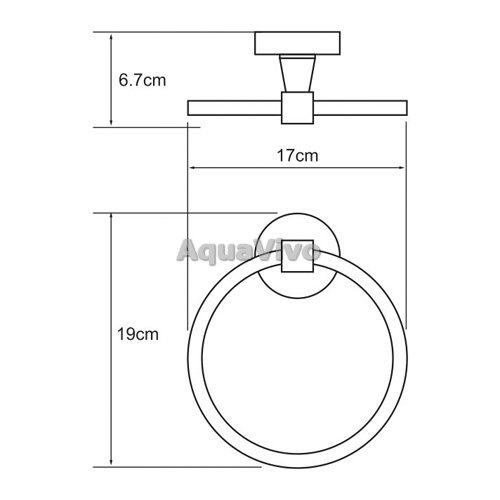 Полотенцедержатель WasserKRAFT Isen K-4060, цвет хром - фото 1