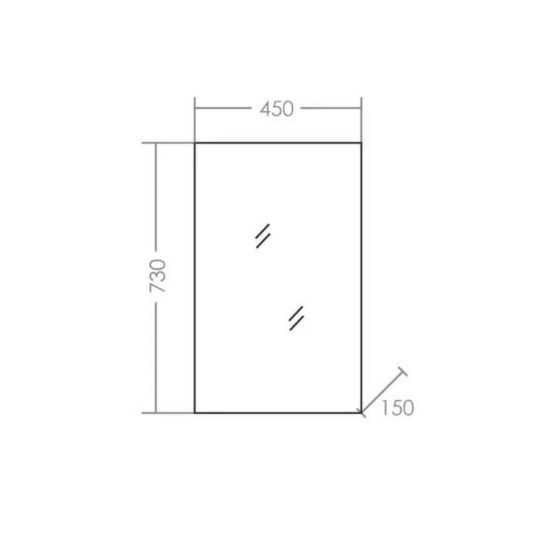Мебель для ванной Санта Уют 45 напольная, с дверцами, цвет белый