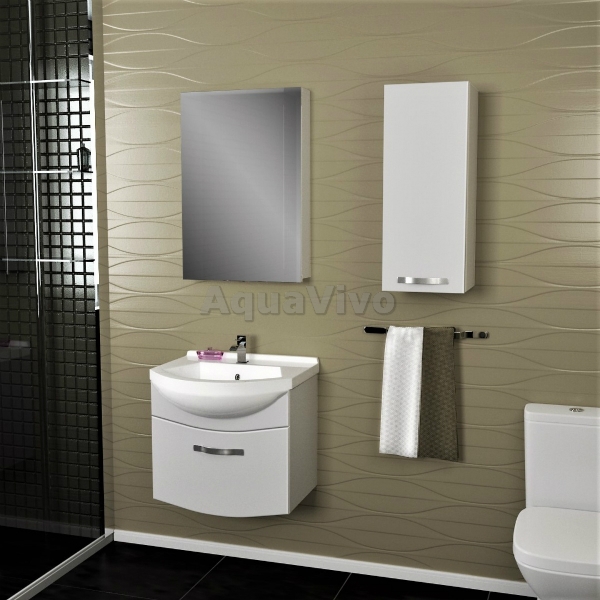 Мебель для ванной Dreja Alfa 65, цвет белый лак - фото 1