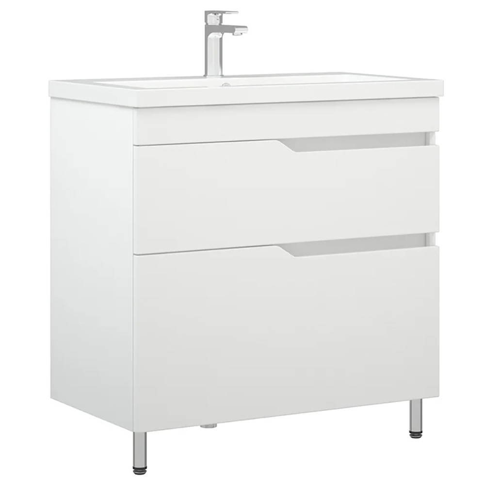 Тумба под раковину Corozo Теона Z2 80, цвет белый - фото 1