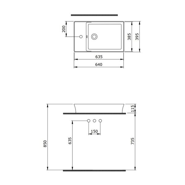 Раковина Berges Ego SL 182013 накладная, 60x38 см, цвет белый глянец - фото 1