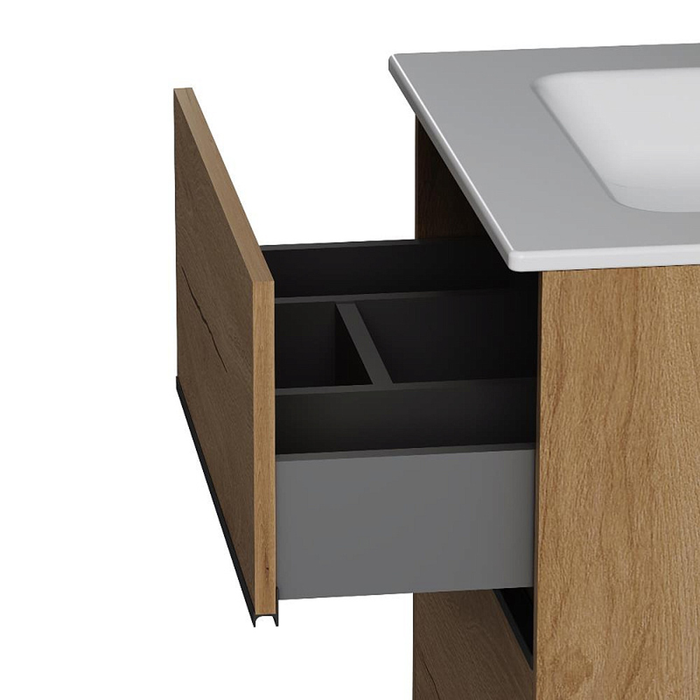 Мебель для ванной AM.PM Sense 60 подвесная/напольная, цвет светлое дерево