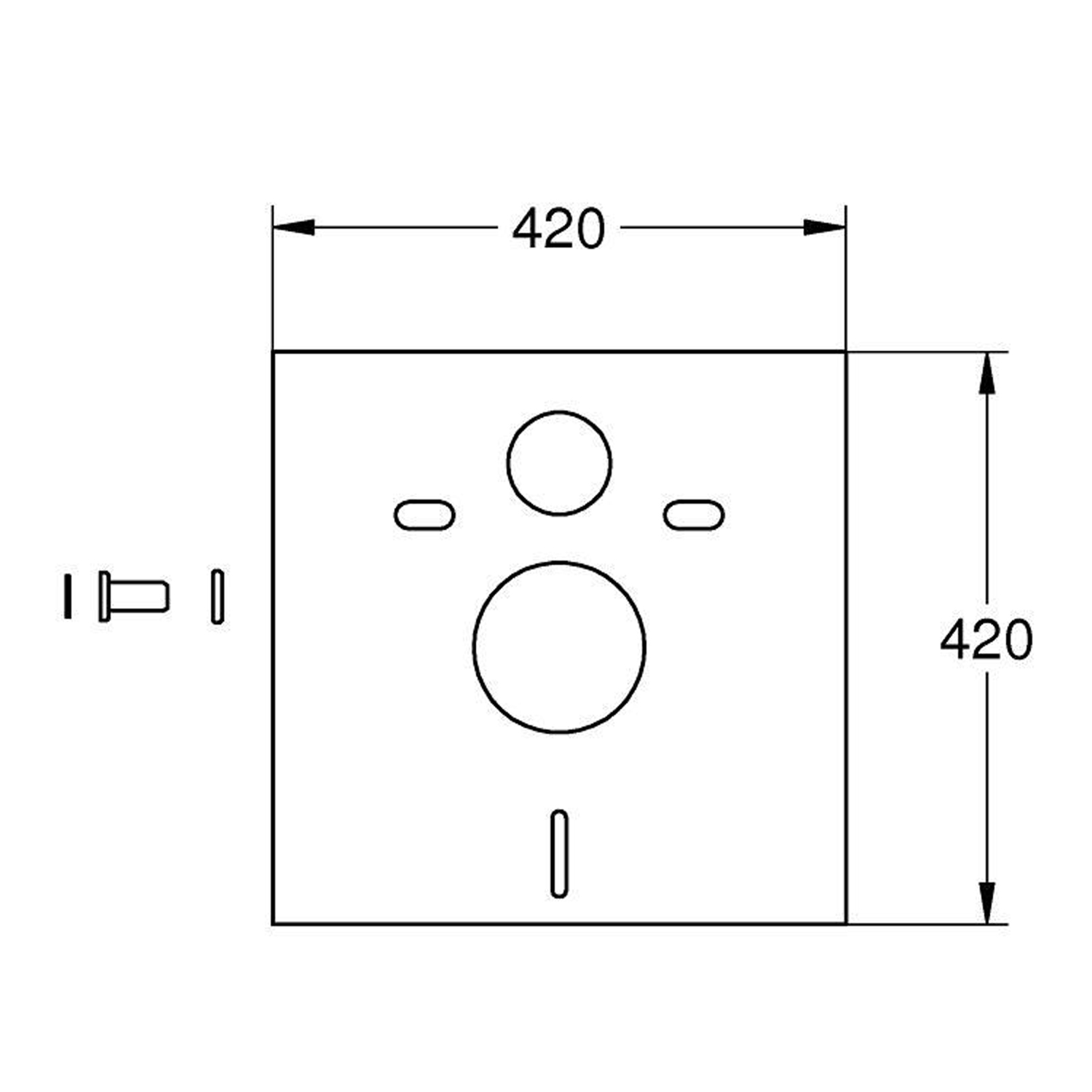 Комплект: Инсталляция Grohe 38772001 кнопка хром+AM.PM X-Joy C851900SC белый унитаз