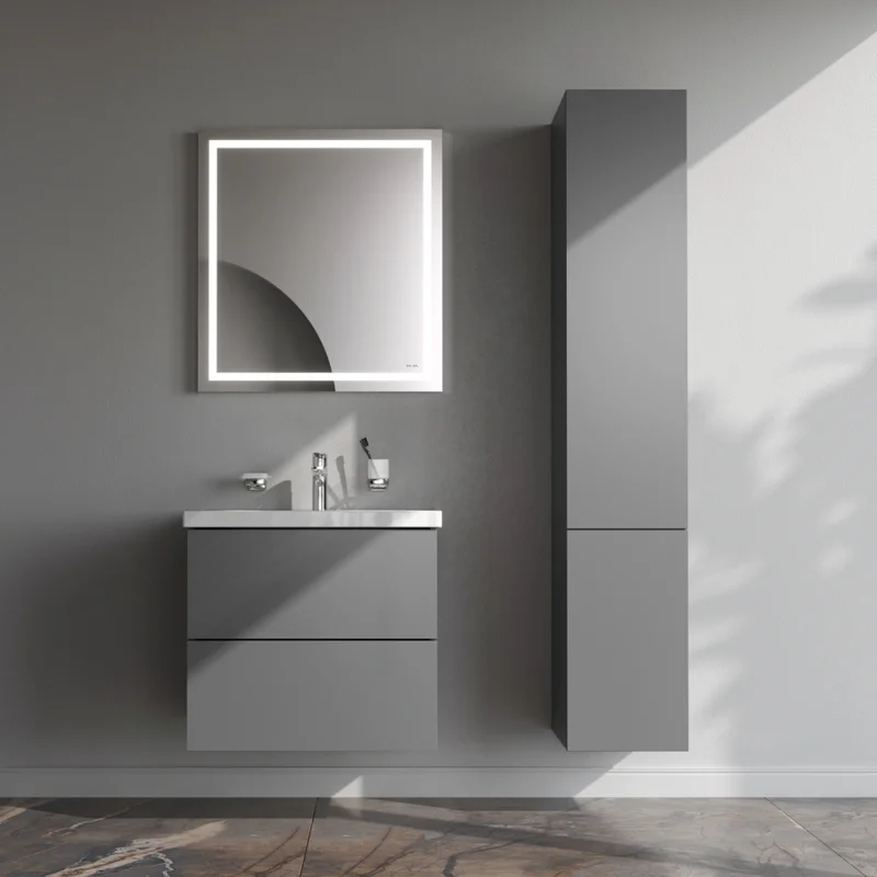 Мебель для ванной AM.PM Gem 60 подвесная, 2 ящика, цвет графит матовый