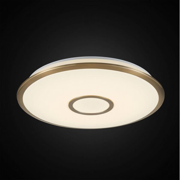 Потолочная люстра Citilux Старлайт Смарт CL703A63G, арматура бронзовая, плафон полимер белый - фото 1