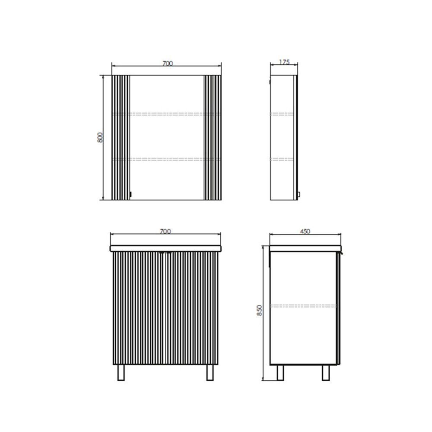 Шкаф-зеркало Comforty Лима 70, цвет белый матовый - фото 1