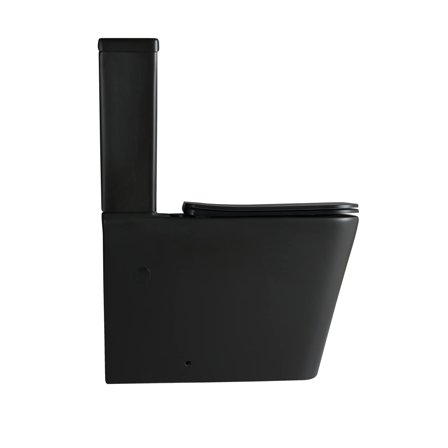 Унитаз Joki Bliss Т JK3062022MB напольный, безободковый, смыв Торнадо, с сиденьем микролифт, цвет черный матовый - фото 1