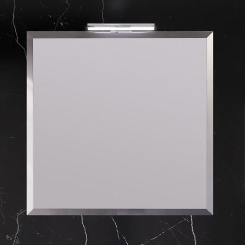 Зеркало Опадирис Рубинно 90x85, цвет серый глянец