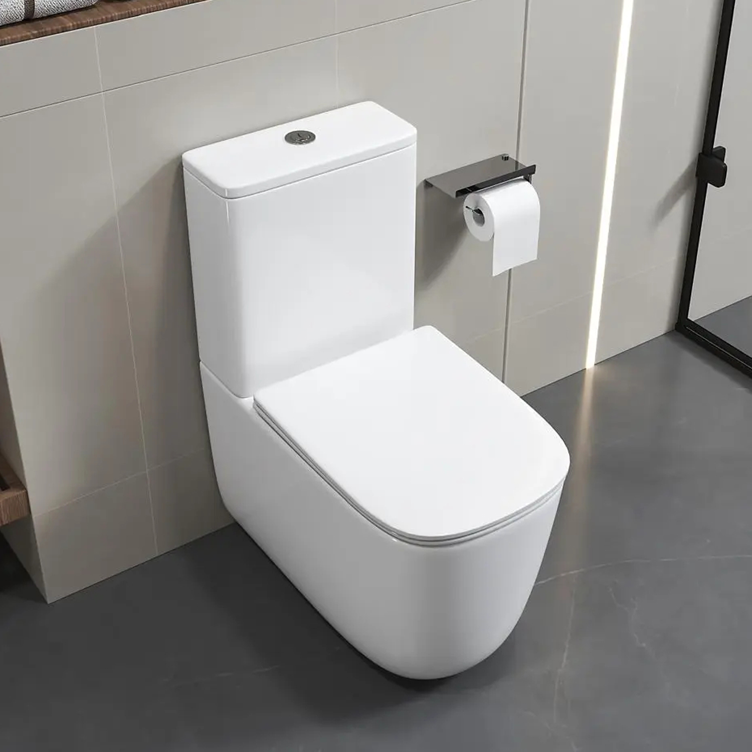 Унитаз CeruttiSPA Alvaro Tornado CT11089 напольный, безободковый, смыв Торнадо, с сиденьем микролифт, цвет белый - фото 1