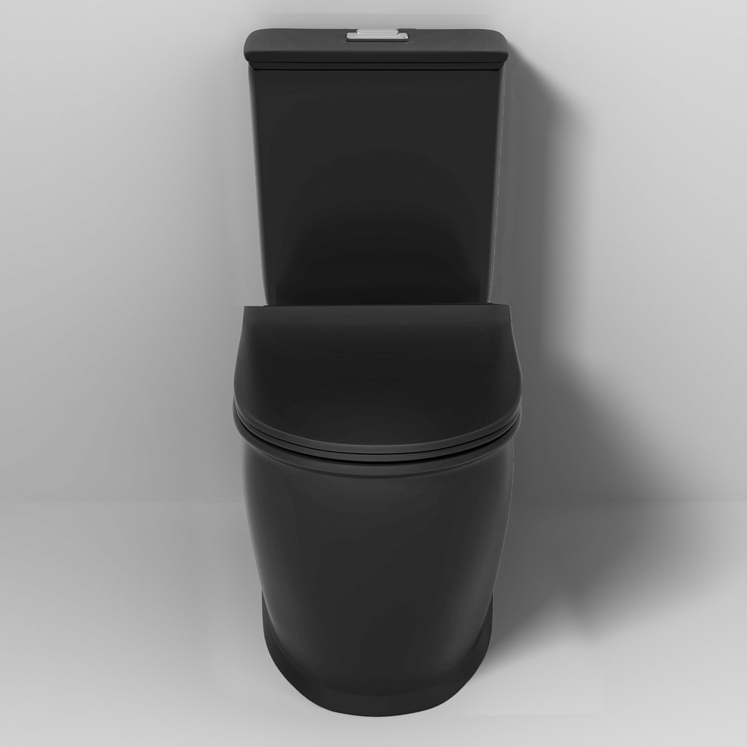 Унитаз Grossman Retro GR-4492 BMS напольный, безободковый, с сиденьем микролифт, цвет черный матовый - фото 1