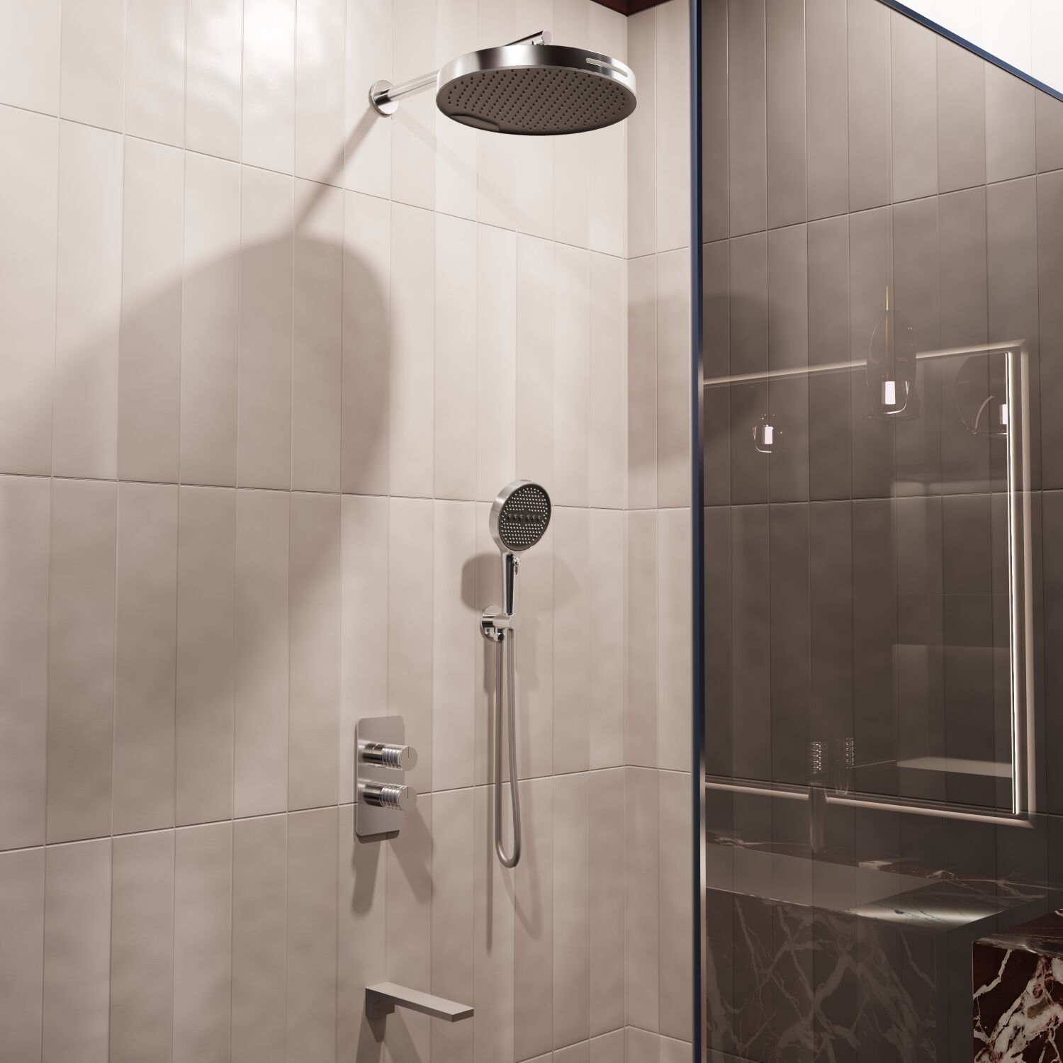 Душевой комплект Vincea Domus VSFW-5DM1CH, встраиваемый, цвет хром - фото 1