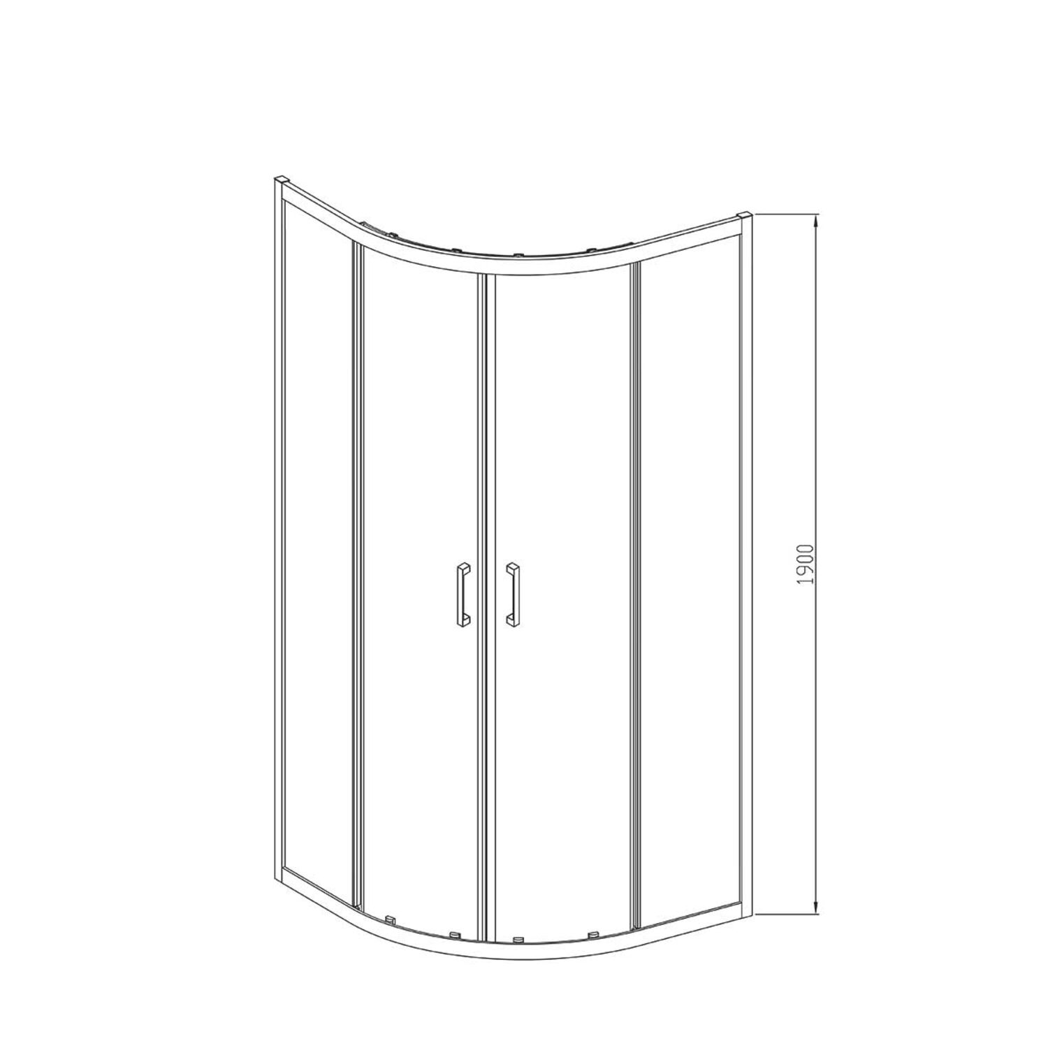 Душевой уголок Vincea Alpha VSQ-3AL 90x90, стекло прозрачное, профиль черный - фото 1