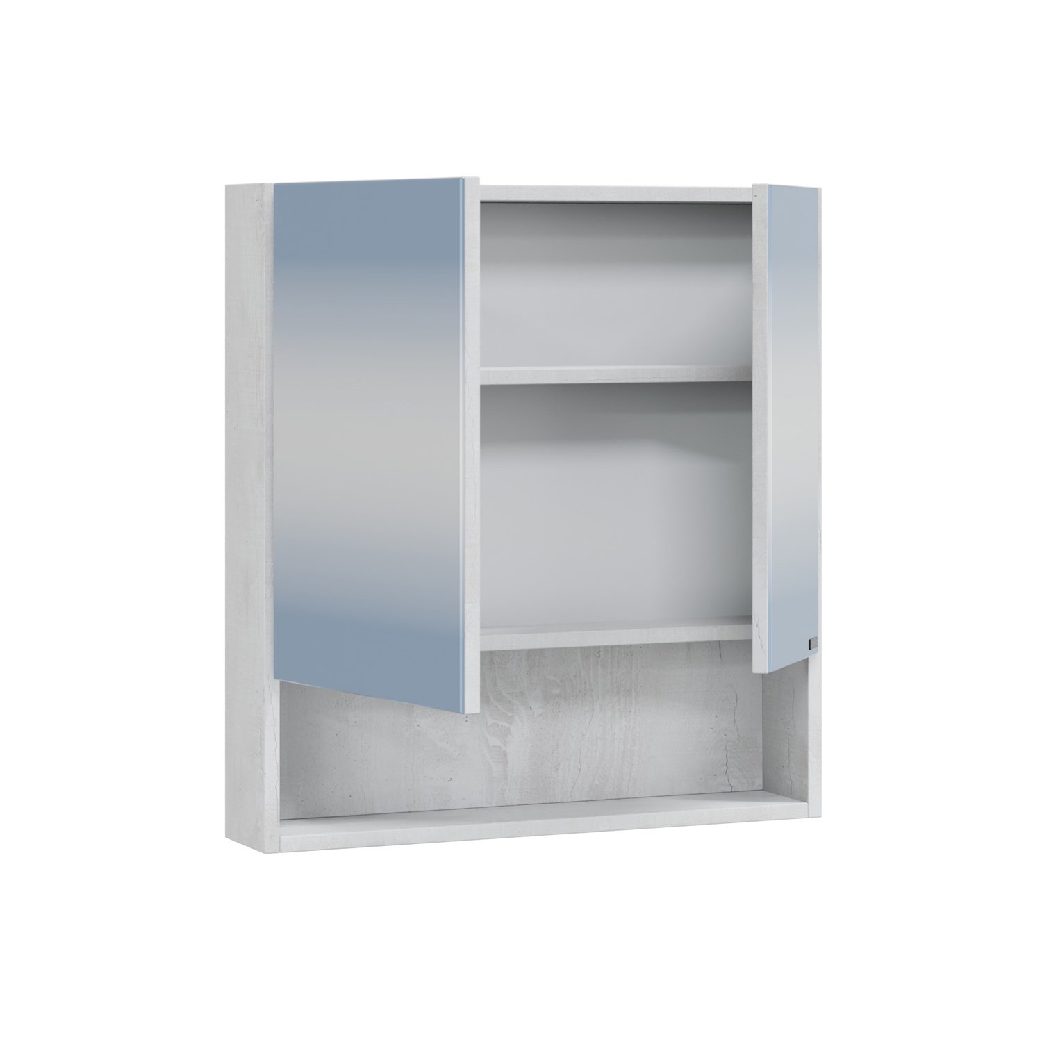 Мебель для ванной Санта Мира 60, цвет черное дерево / светлое дерево