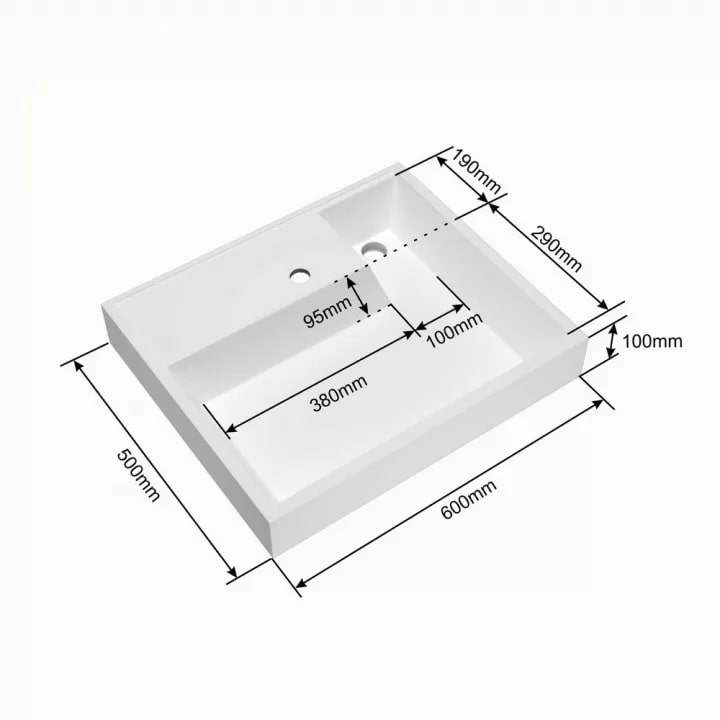 Раковина Санта Юпитер 60x50 для установки над стиральной машиной, цвет белый - фото 1