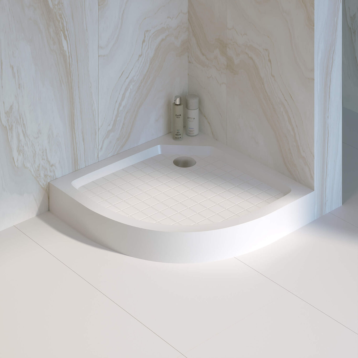 Поддон для душа RGW SMC/R W 90x90, стеклопластик, цвет белый
