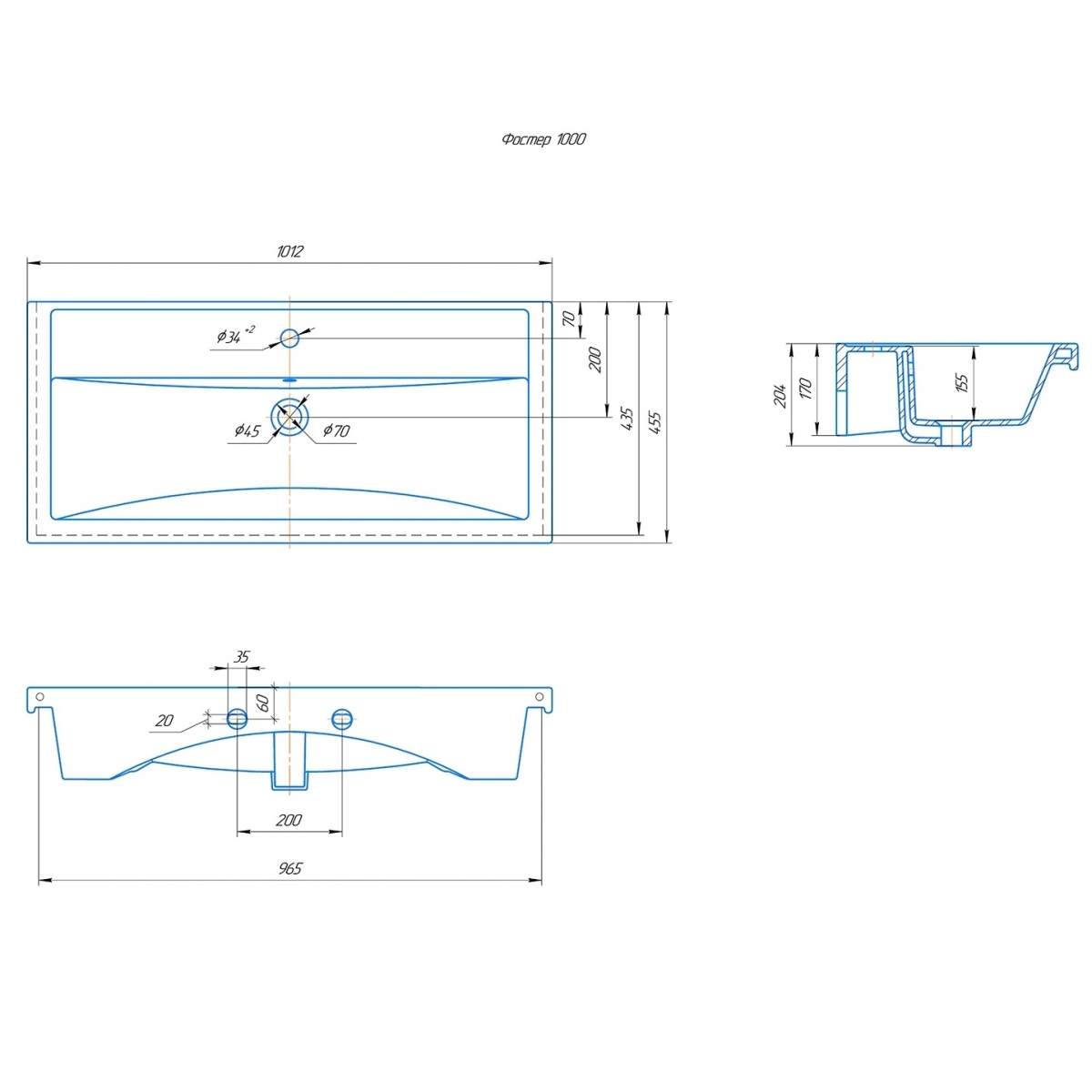 Мебель для ванной Оника Тимбер 100, цвет белый матовый / дуб сонома