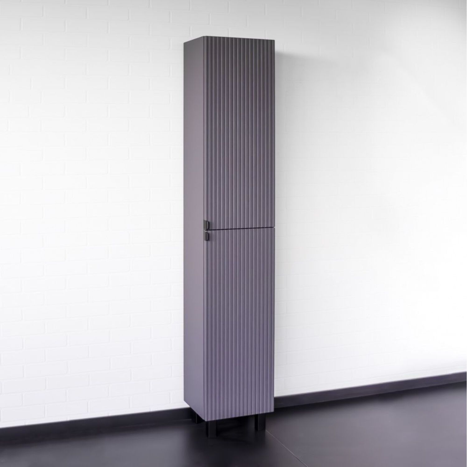 Шкаф-пенал Comforty Лима 35 Н, напольный, цвет антрацит