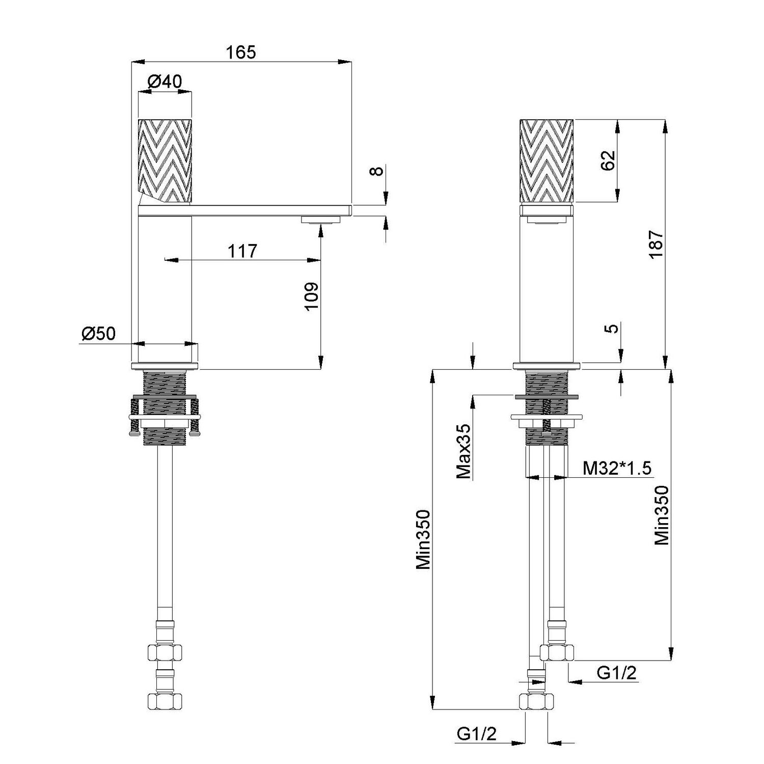Смеситель Vincea Alto VBF-6AL1CH для раковины, цвет хром - фото 1