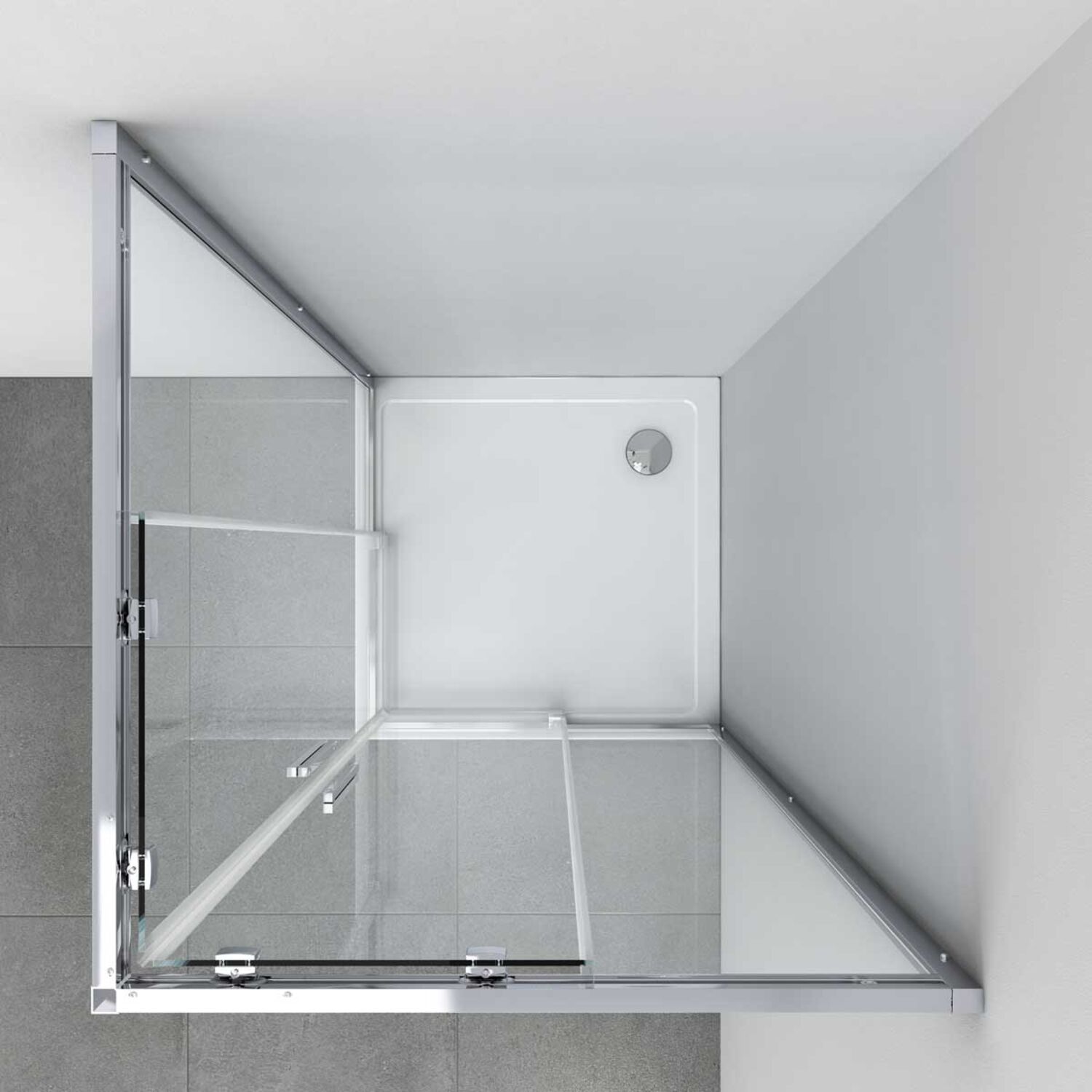 Душевой уголок Vincea Soft VSS-3SO 90x90, стекло прозрачное, профиль черный - фото 1