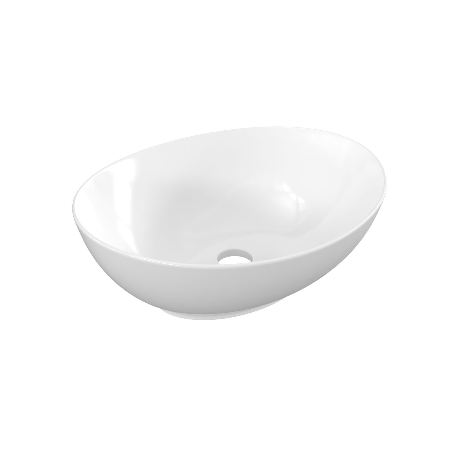 Раковина JOKI Rise JK5054047 накладная, 41x34 см, цвет белый