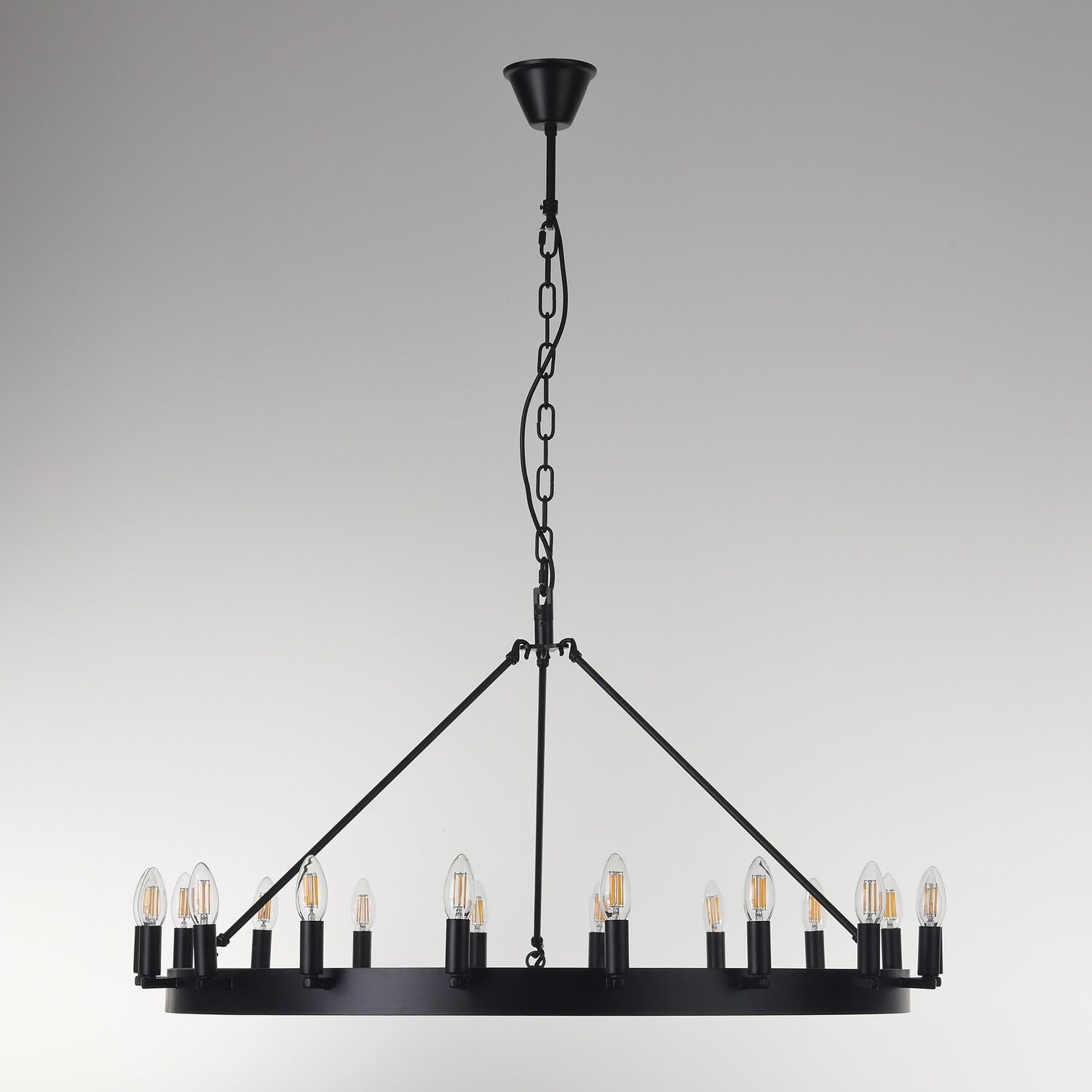 Подвесная люстра Citilux Смитсон CL470118, арматура черная - фото 1