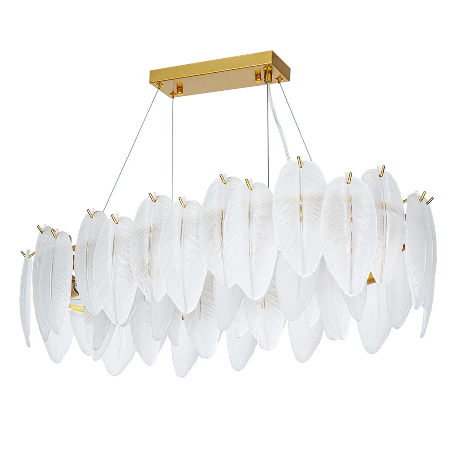 Подвесная люстра Arte Lamp Evie A4152SP-8SG, арматура матовое золото, плафон стекло 