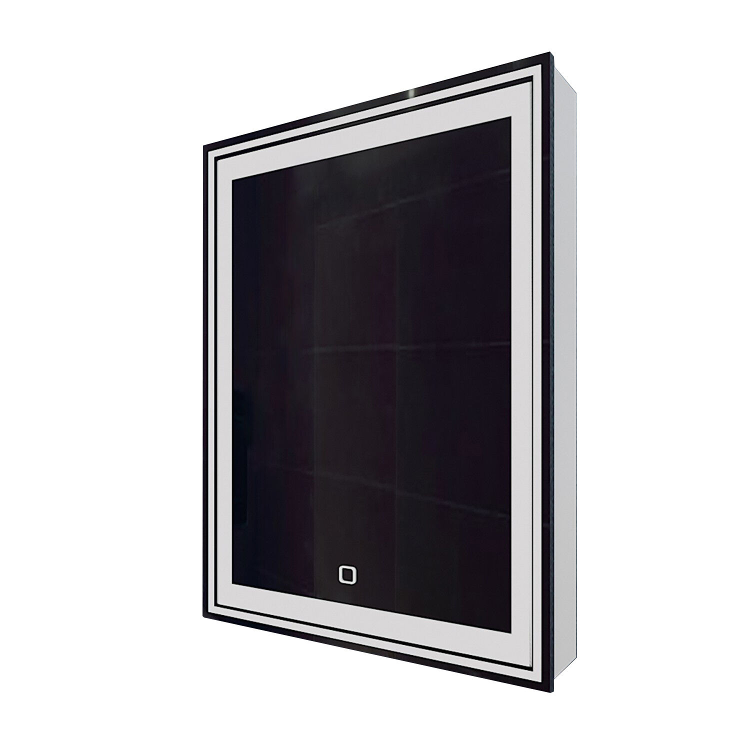 Шкаф-зеркало Mixline Мелис 60x80, правый, с подсветкой, цвет белый