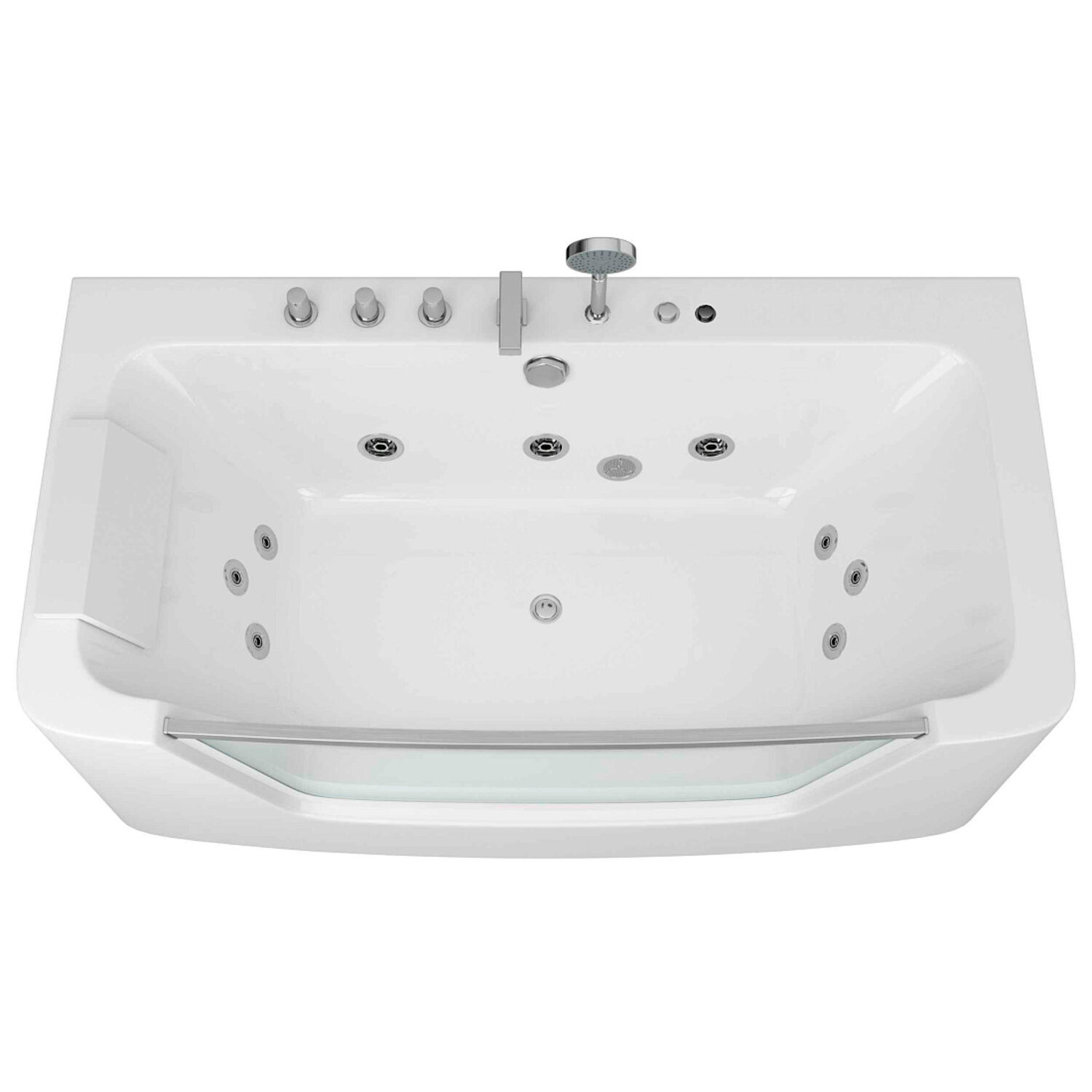 Ванна Grossman GR-15085-1 150x85, с гидромассажем, цвет белый