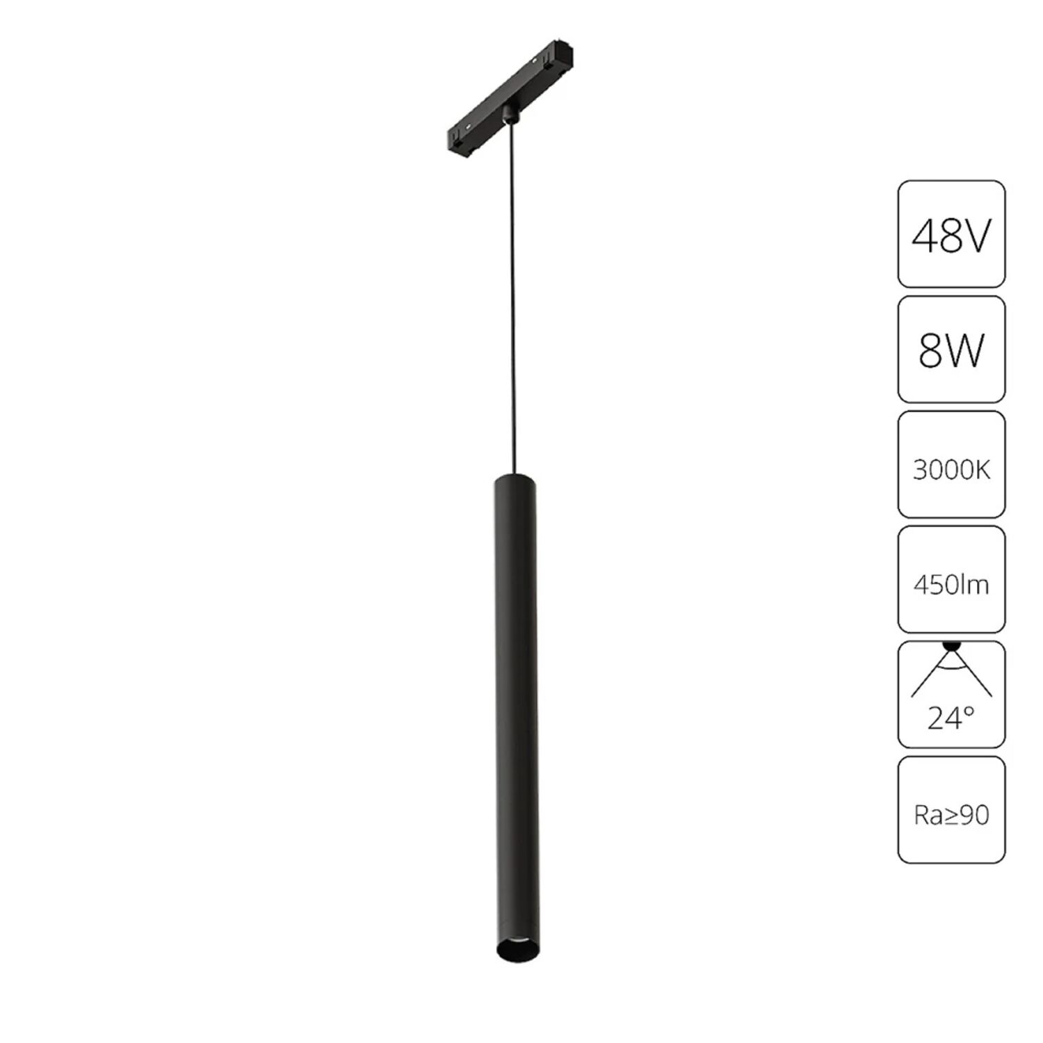 Магнитный трековый светильник Arte Lamp Linea A4780SP-1BK, арматура черная   