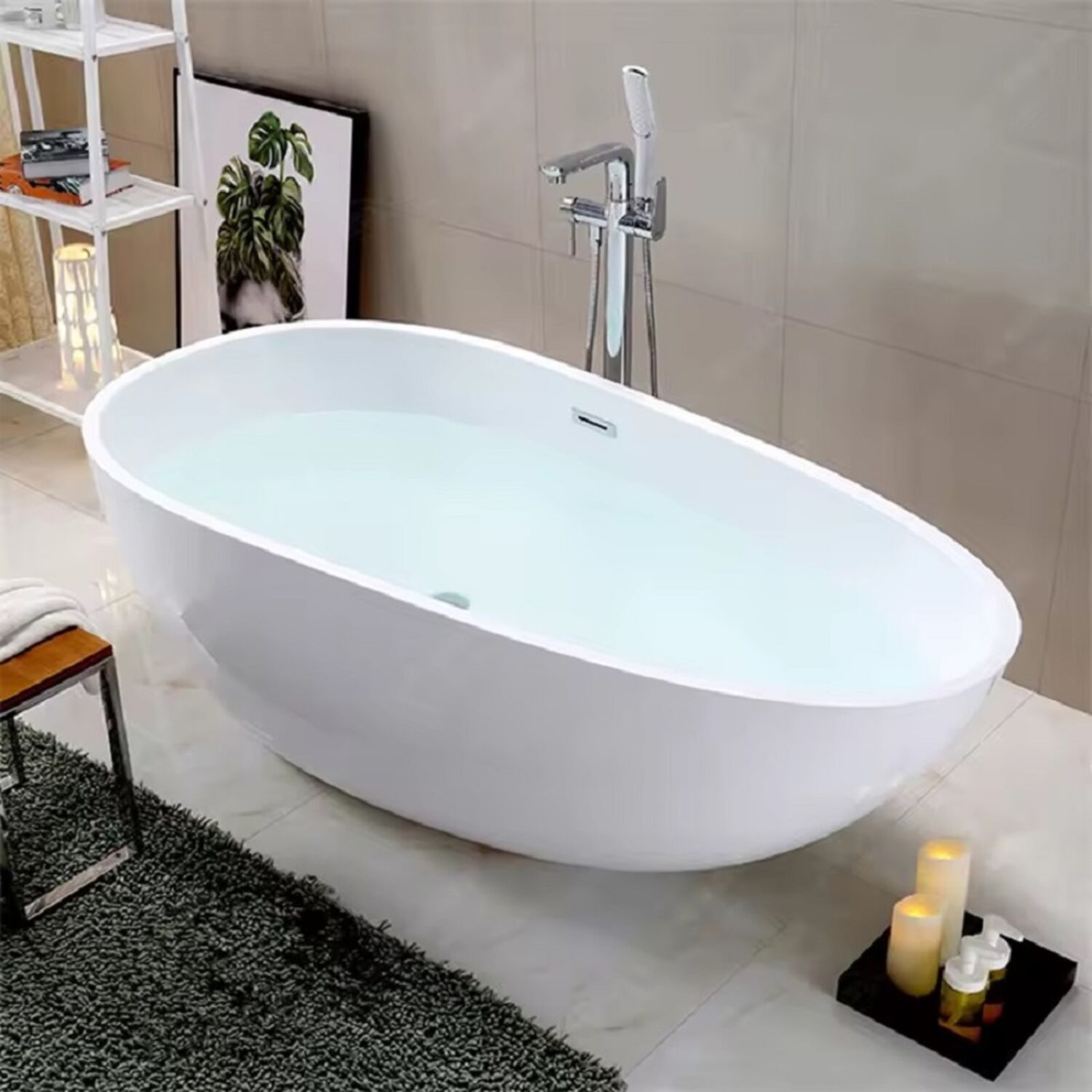 Ванна CeruttiSPA Mimi CT11289 150x75 акриловая, цвет белый - фото 1