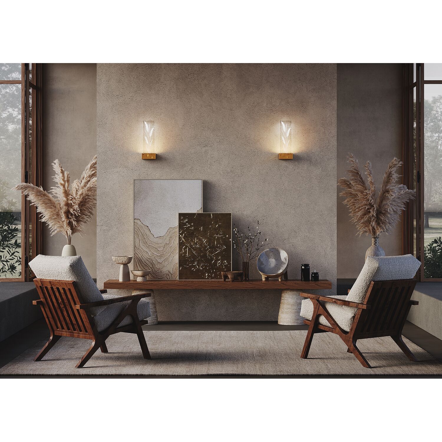 Бра Maytoni Ornate MOD318WL-L3BS3K, арматура латунь, плафон акрил прозрачный - фото 1