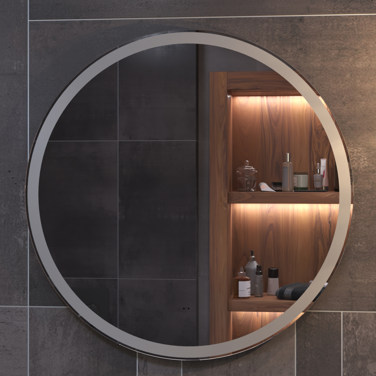 Зеркало Vigo Cosmo Comfort 60x60, с подсветкой, функцией антизапотевания - фото 1