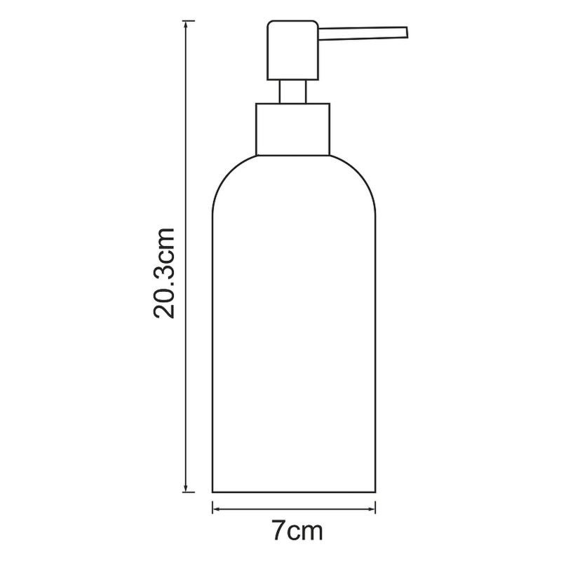 Дозатор WasserKRAFT Neime К-1999 для жидкого мыла, настольный, цвет черный / белый - фото 1